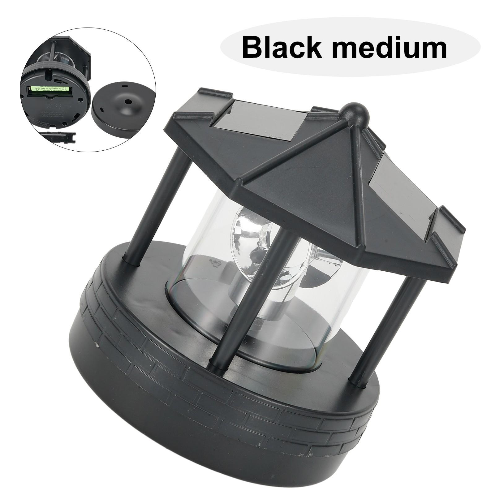 

Светодиодный солнечный маяк для сада, газонный светильник, уличный водонепроницаемый светильник для сада чёрный