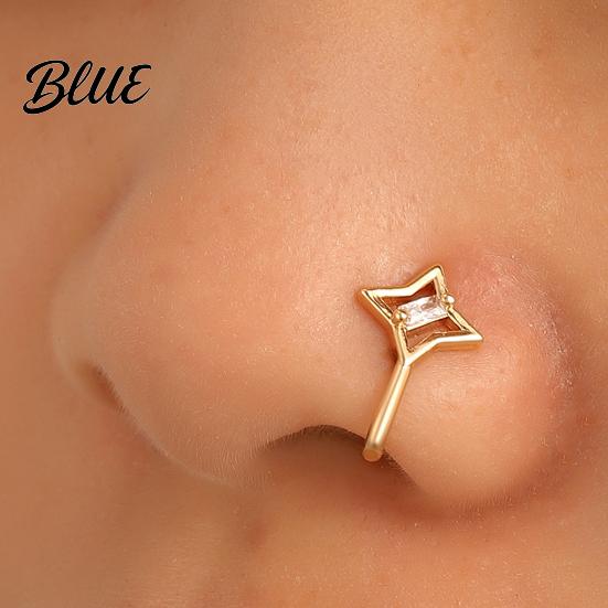 High-end Nose Jewelry 5 Pcs Ring Hoops for Women Geometry