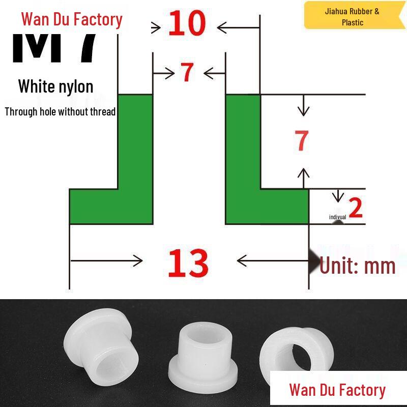 T-Shaped Nylon Insulating Bushing Spacer for M3-M35 Threads