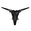 Sexy Bow Beading Lingerie Female Underwear Women's Panties Solid Low Waist G-string Thongs Ladies
