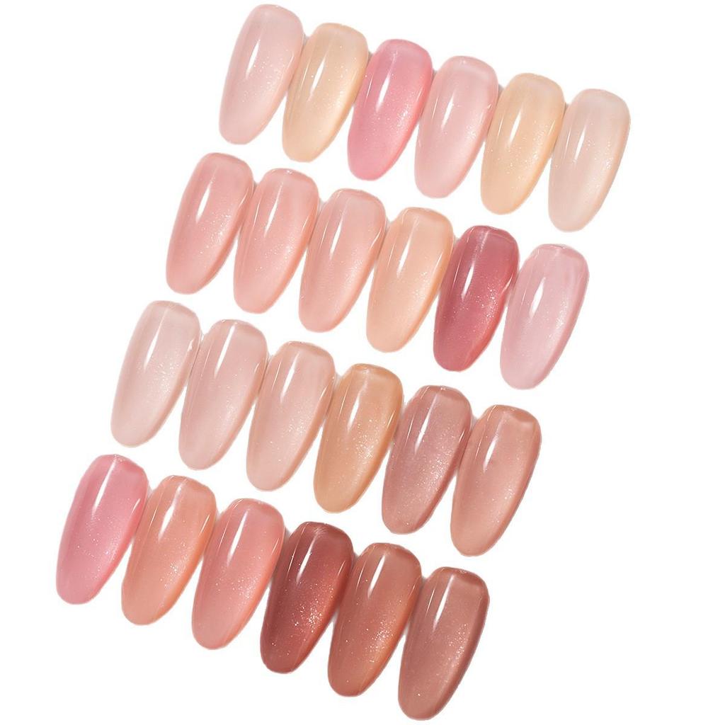 Nail Extension Gel Set: 24 Fine Glitter Colors for Phototherapy & Crystal Nails