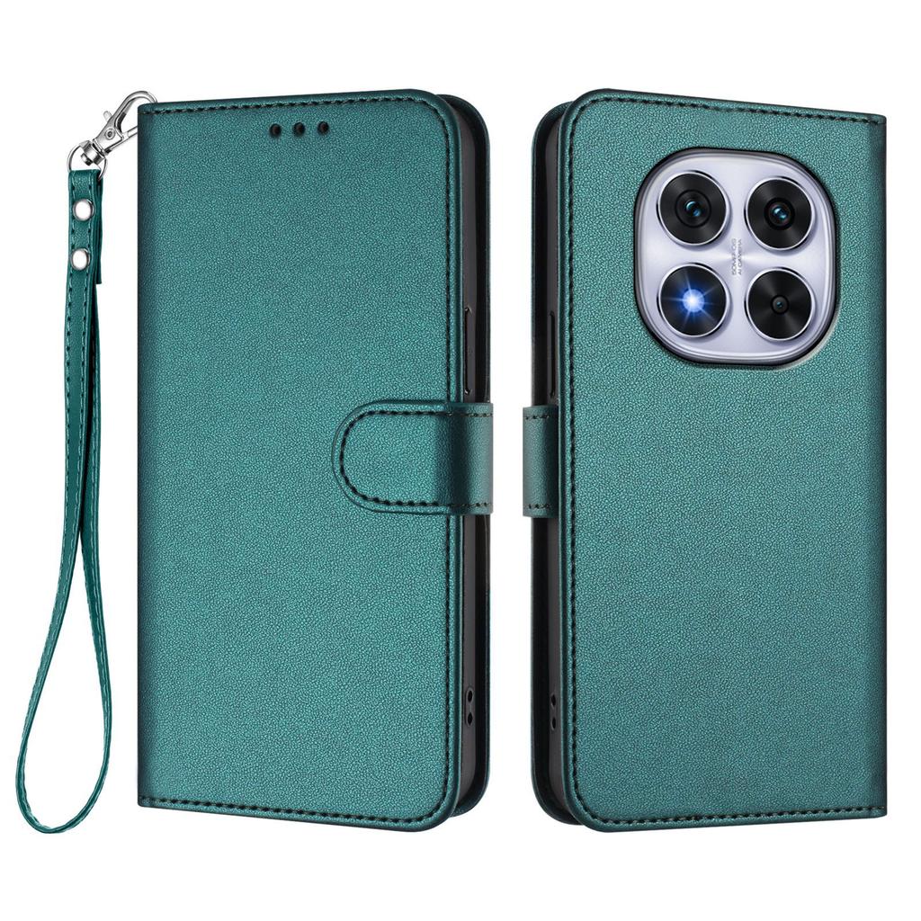 For Xiaomi Redmi Note 14 Pro 4G Leather Case Wallet Stand Phone Cover with Wrist Strap