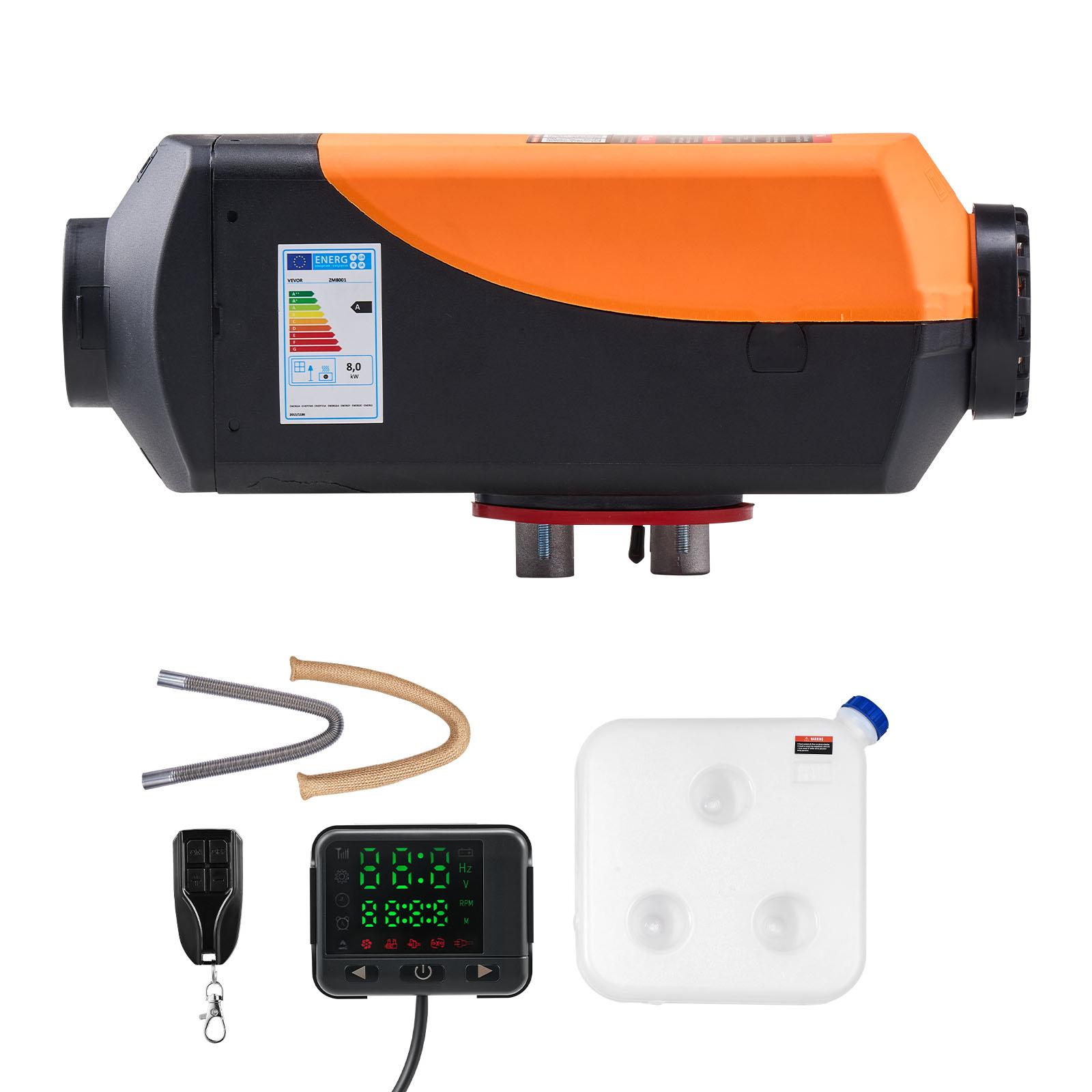 

SucceBuy 8KW Diesel Air Heater DC12-24V Parking Heater with Remote Control Digital Display Low Noise Voice Announcement for RV