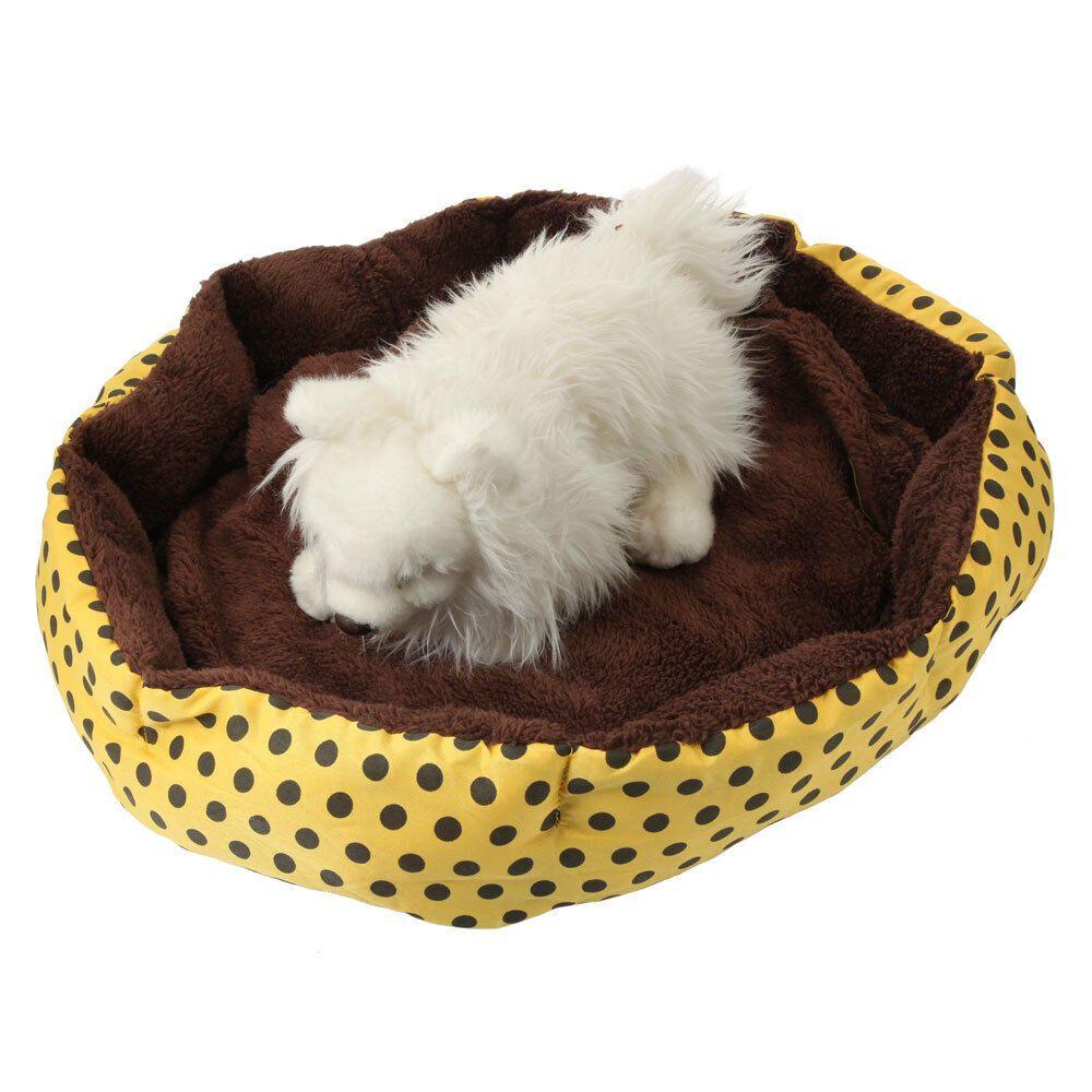 Pet Bed Smalllarge Dog Cat Bed House Kennel Doggy Warm Cushion Mat Blue Pink