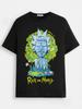 Rick and Morty X SHEIN Unisex Casual Fun Cartoon Print T-Shirt, Summer Style