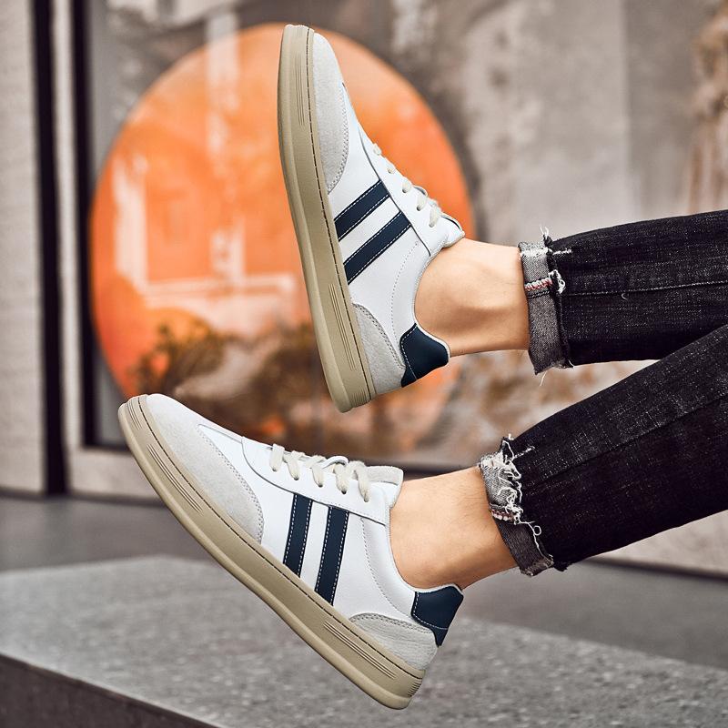 Men's Shoes Autumn Fashion Sports Shoes Trend Breathable Platform Men's White Shoes Board Shoes Men's Outdoor Casual Shoes