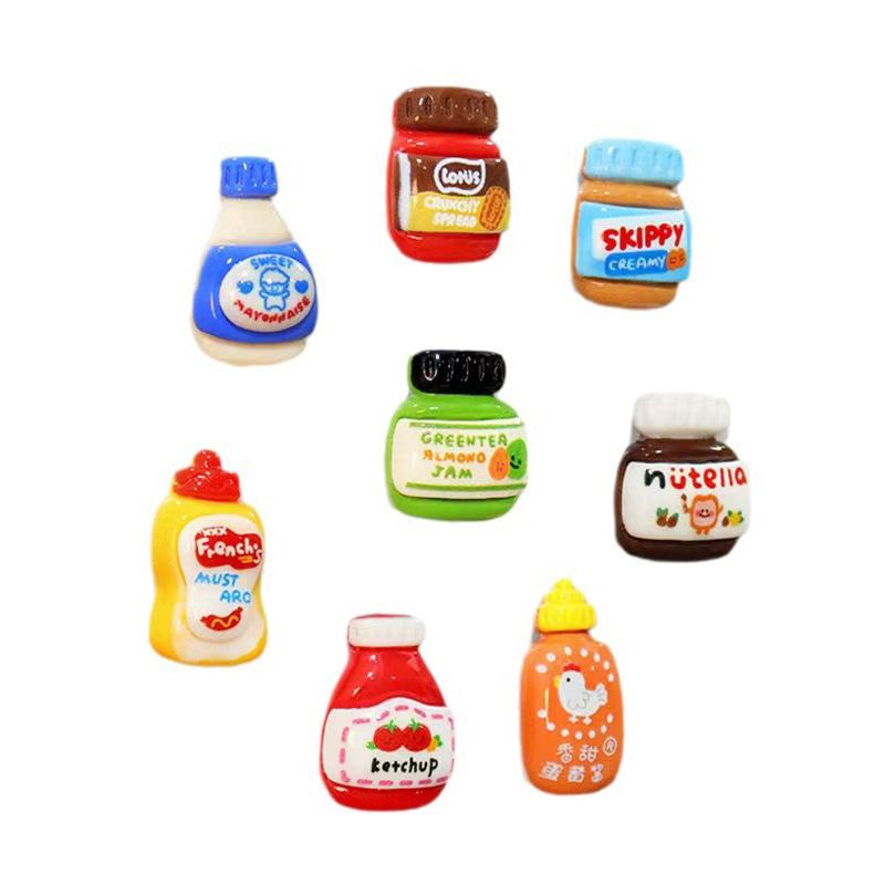 8PC Refrigerator Magnets Home Cooking Enthusiasts Creative Spice Bottle Fun Animal-Shaped