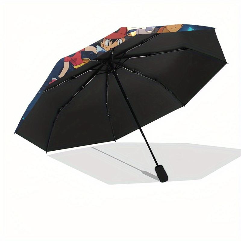 1pc Pokemon-Pikachu Themed High-quality Umbrella,Automatic Opening and Closing Umbrella,Multi-functional Umbrella G0811245