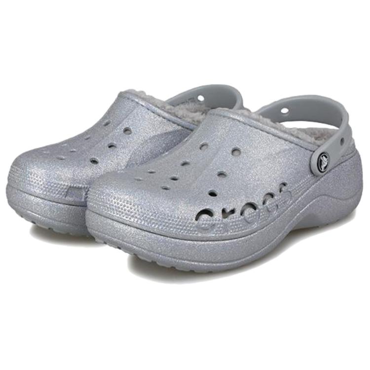 Crocs Baya Comfortable Everyday Versatile Clogs Women clogs Silver 210451-0ES