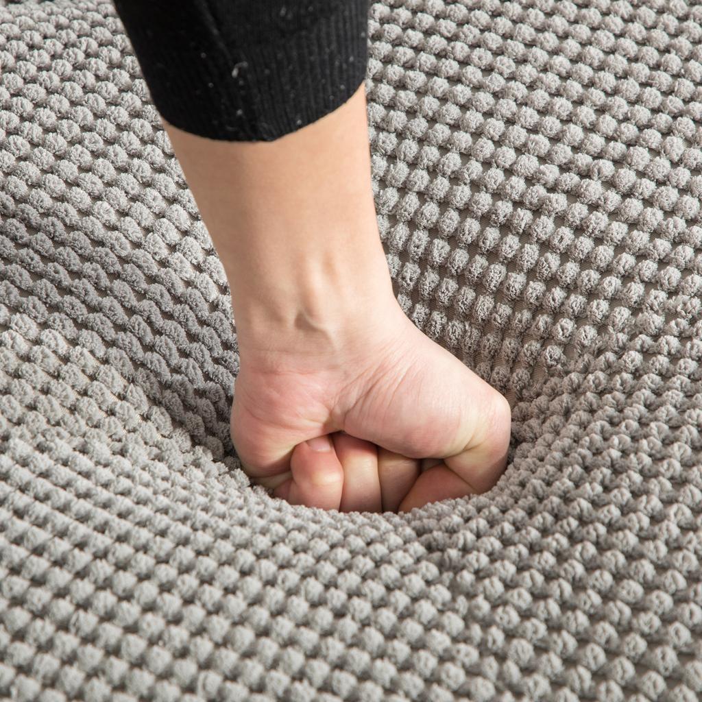 Modular Compression Sofa Made of Chenille Fabric, Filled with 30D High-resilience Foam. Easy To Move and with a Non-slip Base. Gray