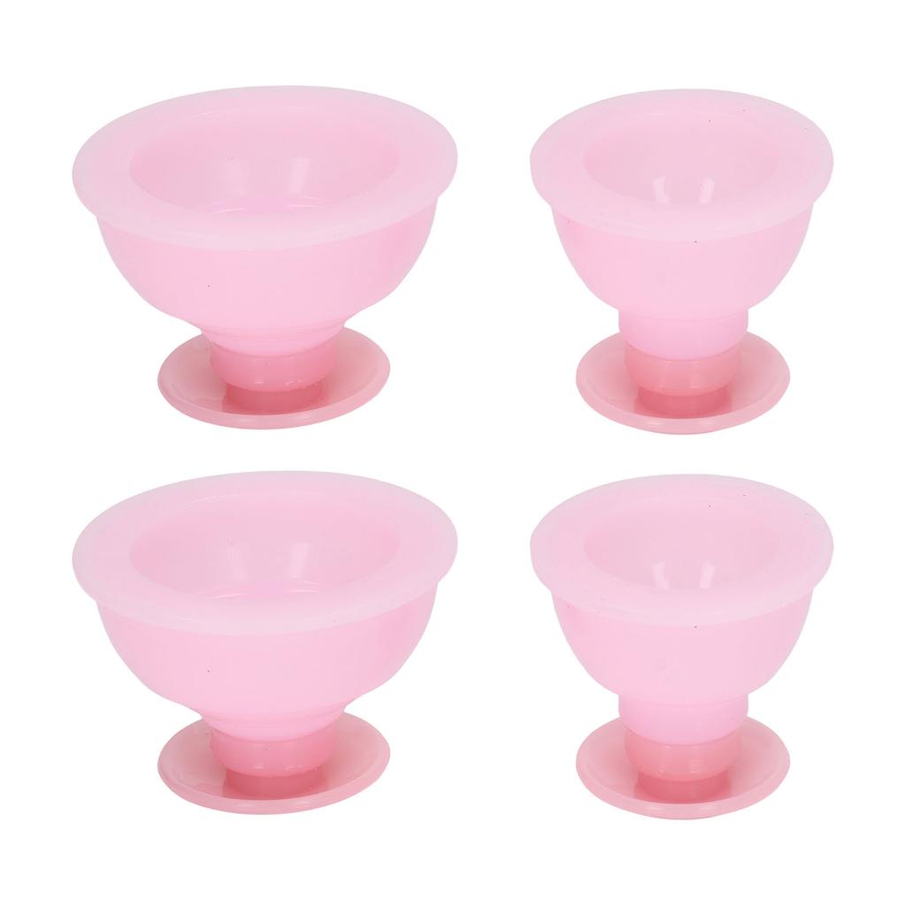 4Pcs Cupping Therapy Set Professional Vacuum Silicone Massage Cups for Scraping Moisture Absorption
