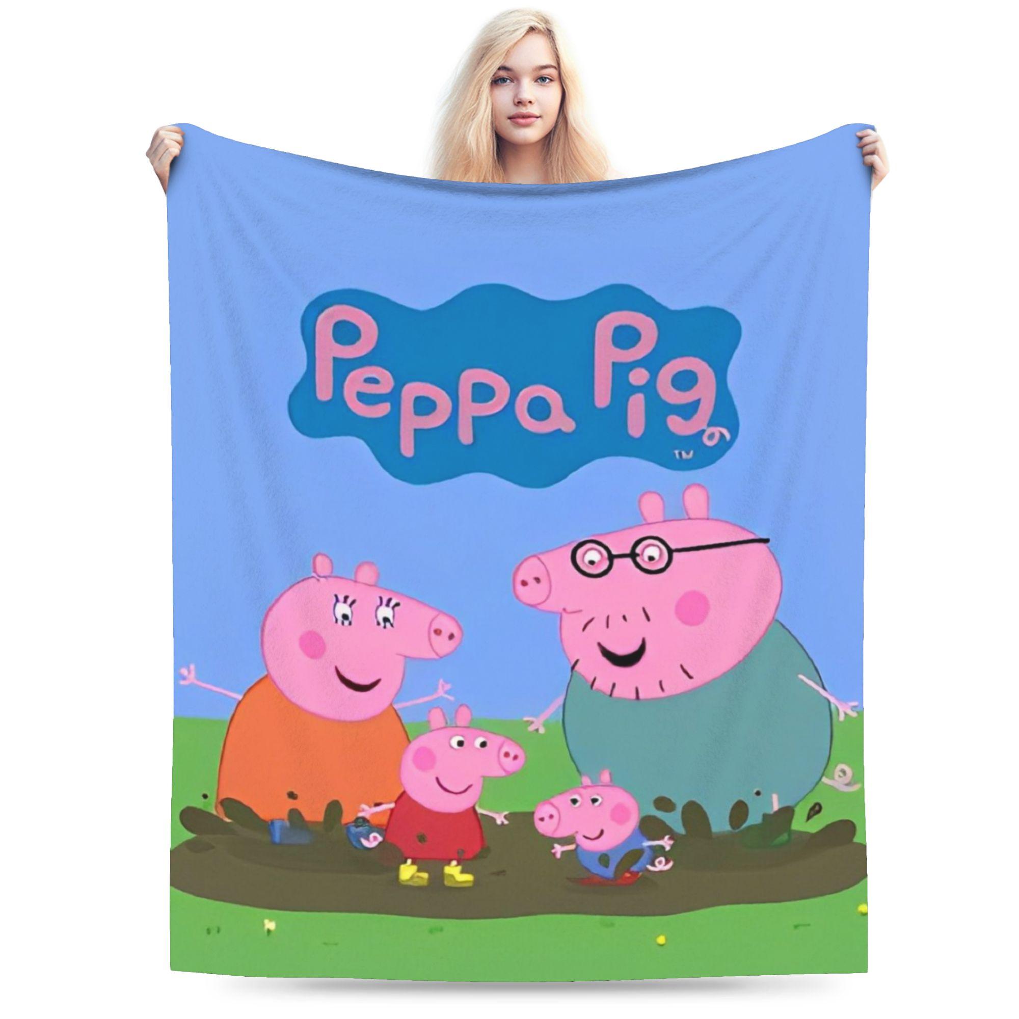 

Cozy peppapigs Blanket Accessories Sofa Decorative Blanket Throw Super Soft Flannel for Couch 30x40in