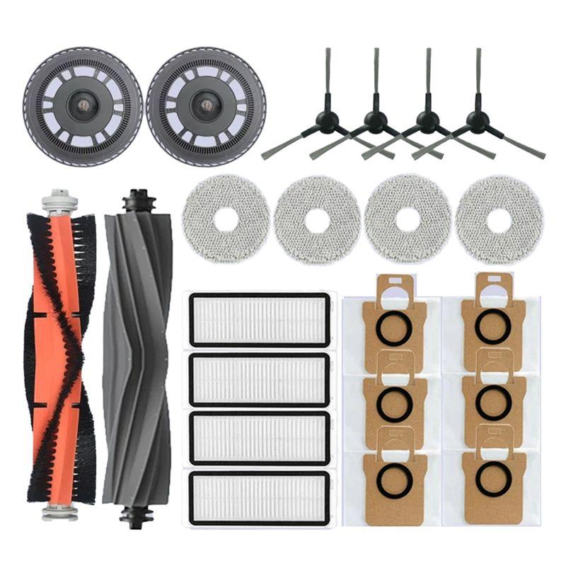 

AEE4-For Dreame Bot L30 Ultra Robot Vacuum Cleaner Spare Parts, Rubber / Side Brush, Cover, Filter, Mop Rag, Dust Bag