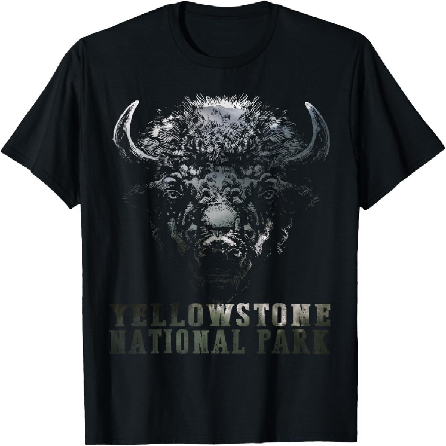 Yellowstone National Park Buffalo - American Bison Buffalo T-Shirt XXXXXL разноцветный