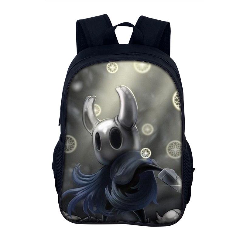 Hollow Knight Mochila School Backpack Bag 3D Printing School Bag Backpack Student Back Pack Bag for Boys Girls Best Gift
