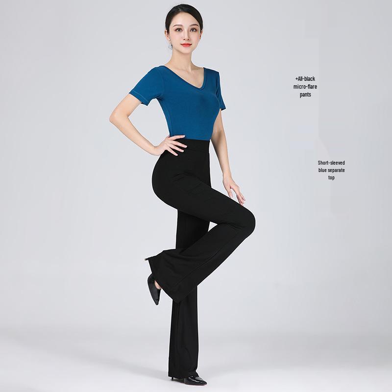 Women's Slim-fit Elegant Dance Practice Suit - Fashion Show and Etiquette Training Set