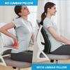 Memory Foam Lumbar Pillow for Lower Back Pain - Adjustable Support, Breathable Mesh, Universal Straps for Office Chair & Car.