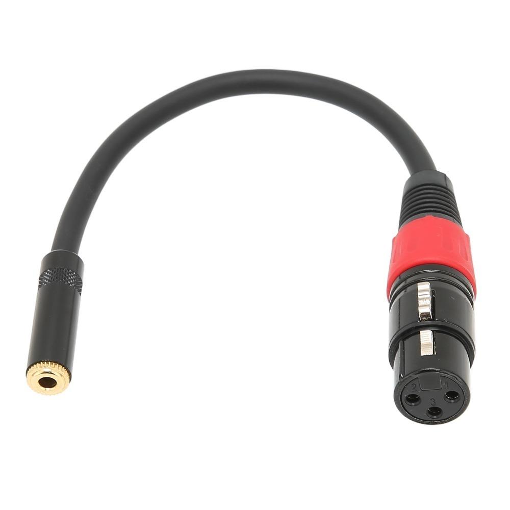 

Female Connector 3.5mm Female to XLR Female Cable 0.2m Mini Jack Microphone Converter Wire Metal Shell Copper Core