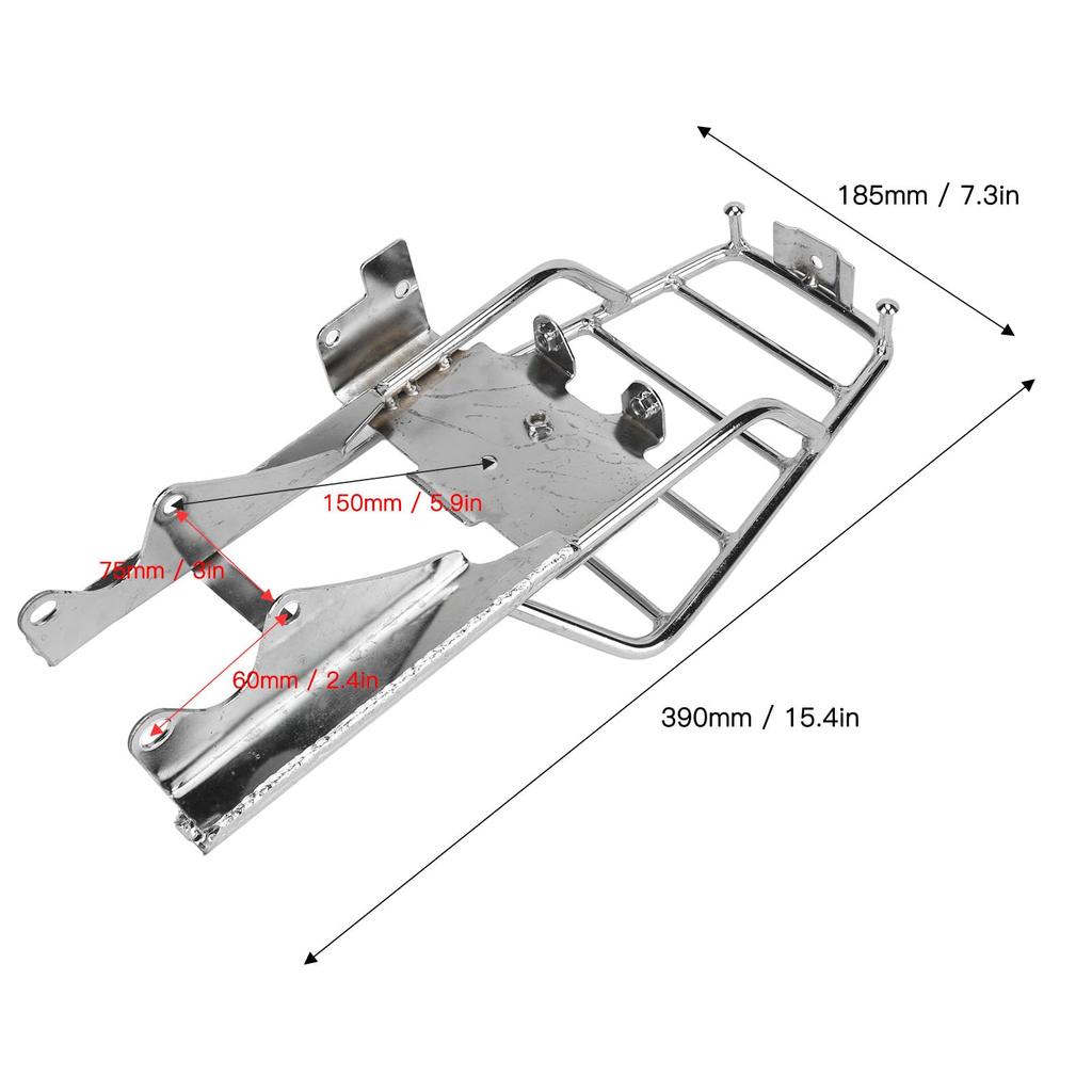 Motorcycle Luggage Storage Rack, Motorcycle Rear Rack Carrier Extended Shelf for Monkey Z50 Z50J Skyteam Z50A Space Increase