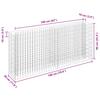 Gabion Raised Bed Galvanized Steel 180 * 30 * 90 Cm