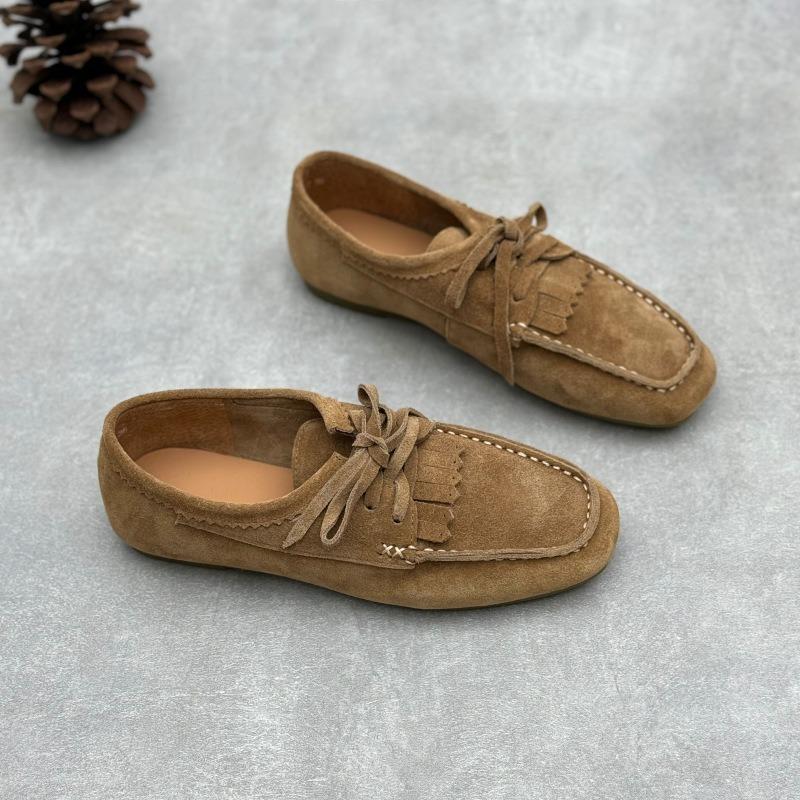 

Ретро Обувь Пара Туфель-лодочек Матовый Ремешок Круглый Носок Плоская Женская Обувь 35