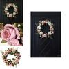 High-quality Artificial Peony Rose Hanging Door Flower Wreath For Events