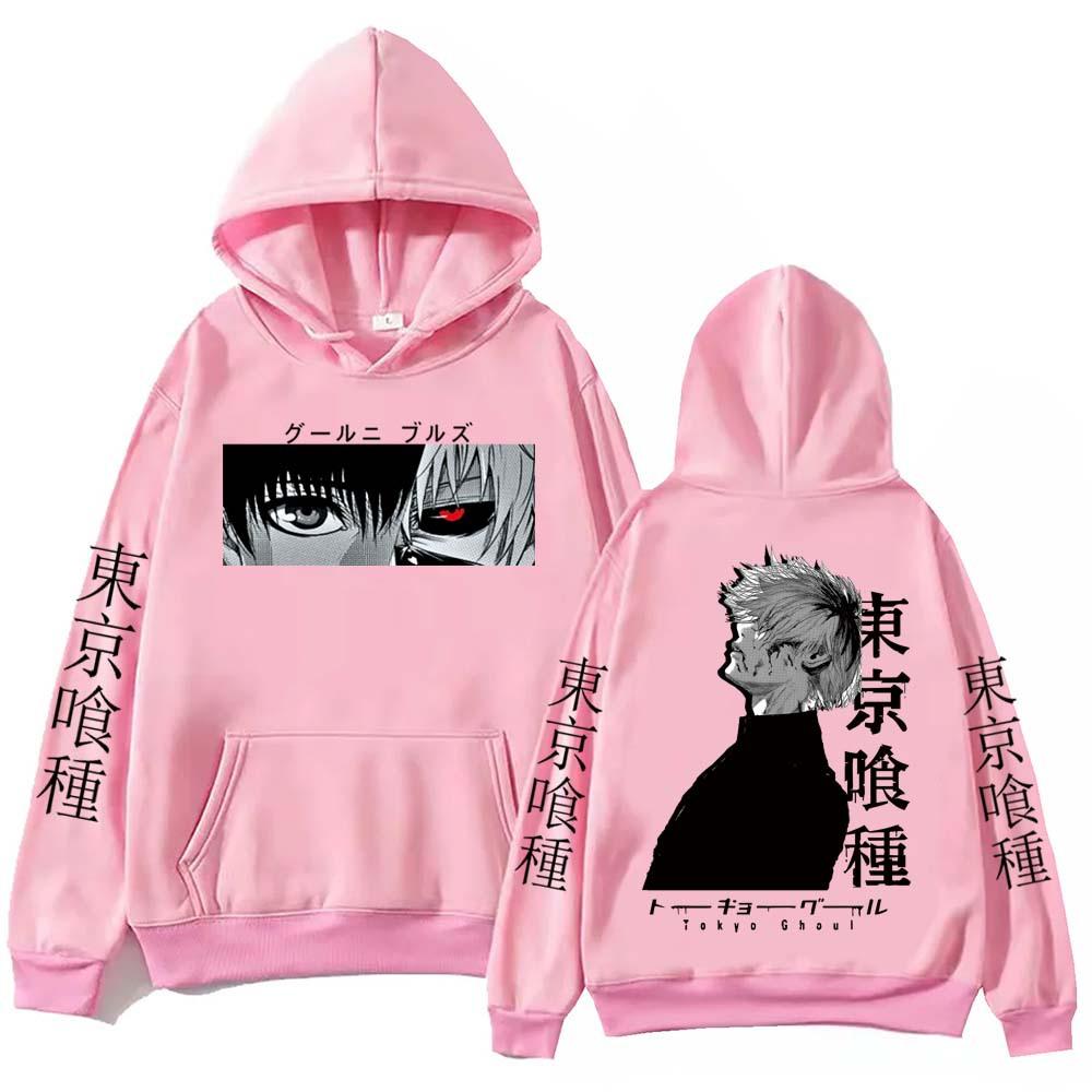Anime Tokyo Ghoul Hoodie Harajuku Pullover Tops Man Woman Autumn Winter Fleece Hoodies