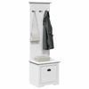 VidaXL Armoire de couloir avec crochets BODO blanc 50x40x157 cm, meuble de couloir, meuble de vestiaire, meuble de rangement 4016872