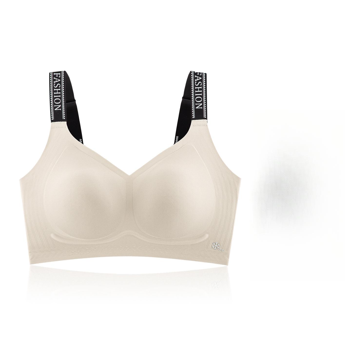 

Женское нижнее белье Полноразмерный бюстгальтер с защитой от провисания и уменьшающий объем, тонкий бесшовный бюстгальтер пуш-ап 3XL белый