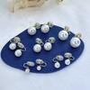 French Simple Pearl Earrings, Niche Light Luxury High-End Sense Without Ear Holes, Mosquito Coil Disc Pearl Ear Clips