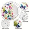 Butterflies And Wildflowers Shower Curtain - Water-Resistant, Easy To Clean, Adds A Nature-Inspired And Colorful Touch To Your