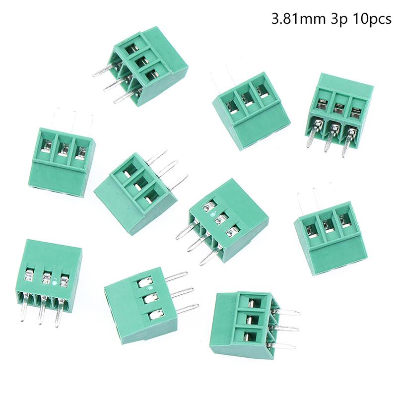 10 buc. Kf128 2Pin 3Pin 2.54Mm 3.81Mm 5.08Mm Spațiere bloc terminale îmbinare tip șurub Pcb șurub terminal splicabil