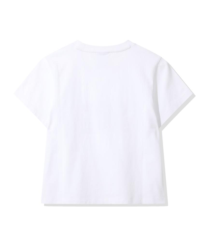 CGP (Women) Square Logo Short Sleeve T-Shirt_White