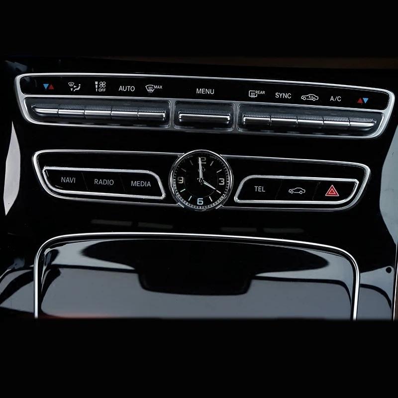 Automotive Parts for Mercedes Benz C-E-Class W205 W213 GLC Automotive Styling Center Control CD Function Button Decorative Frame