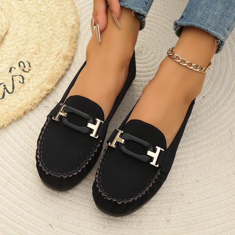 Spring new one foot stirrups lazy fashion single shoes lightweight work shoes Italian-style Lefebvre shoes
