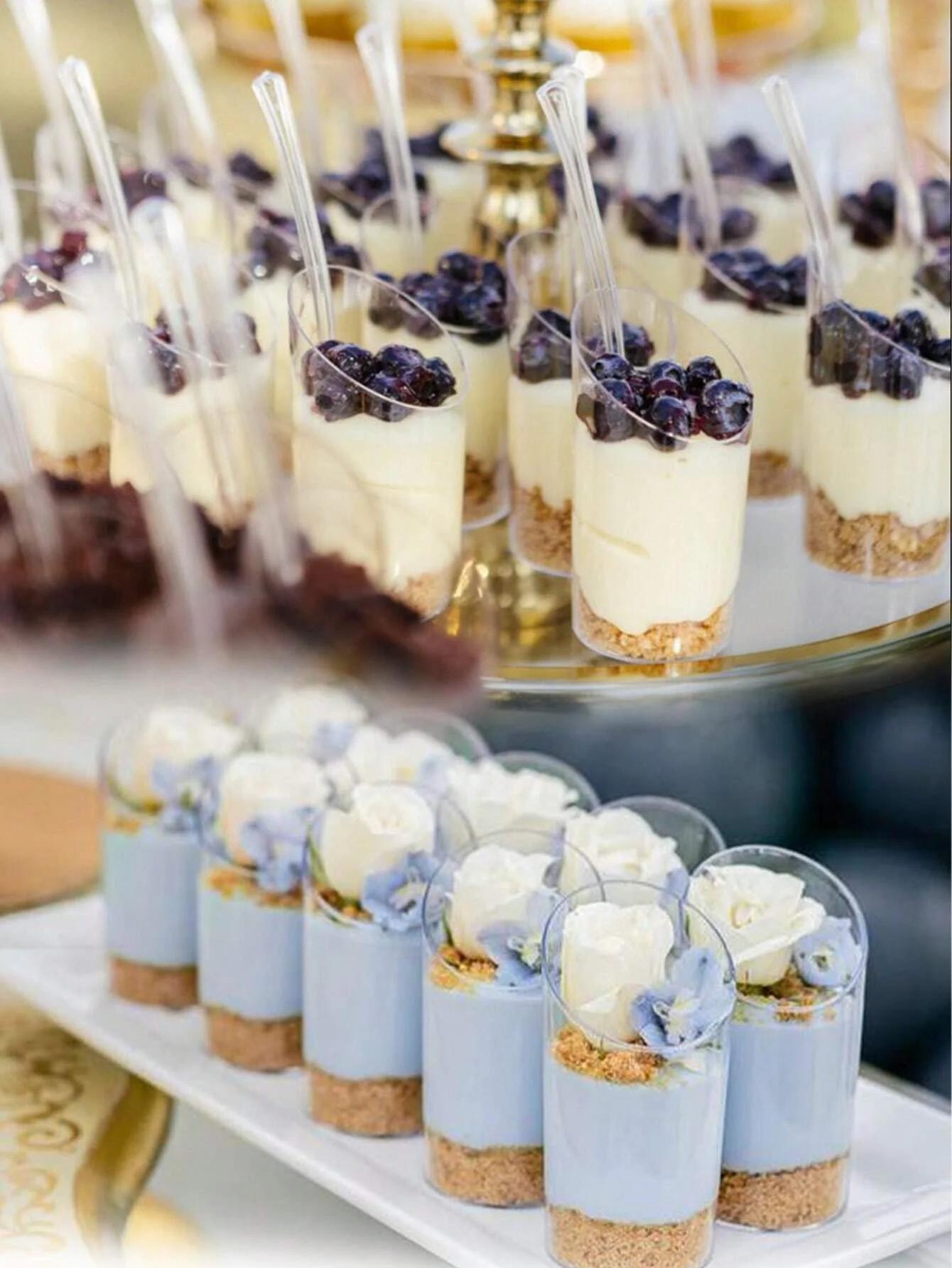 

Набор инструментов для украшения десертов из 10 предметов - прозрачная скошенная горловина для десерта, чашка для мусса, пластиковая чашка, многоразовая для украшения