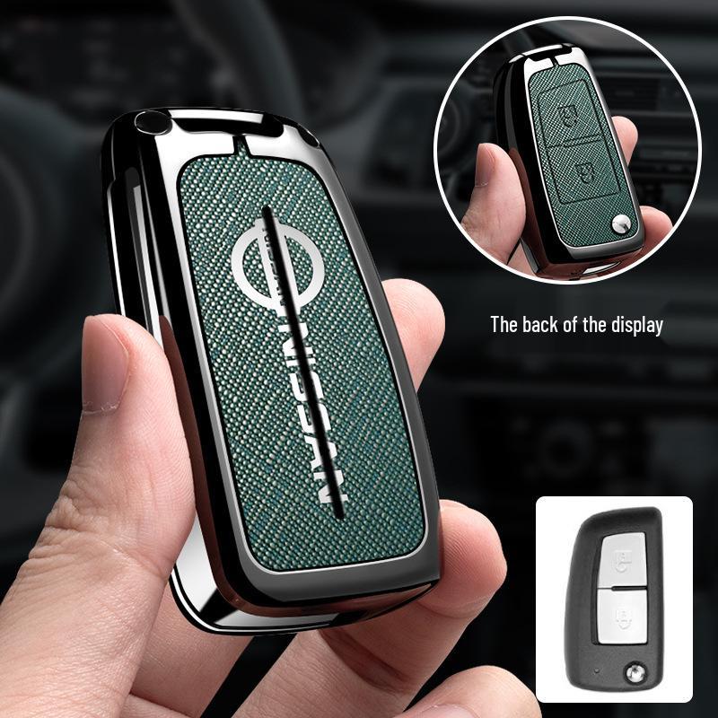 Metal Keychain Cover for Nissan Qashqai, X-Trail, Tiida, Kicks, Murano, Sylphy, Terra