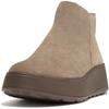 Fitflop F-Mode Wildleder Plateau Reißverschluss Knöchel Schuhe überarbeitet