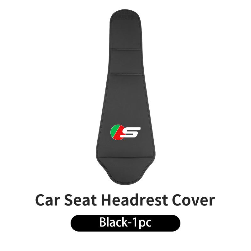 Car Seat Headrest Cover Leather Neck Pillow Protector Accessories For Jaguar XF XJ XFR XKR X-Type F-Pace I-Pace S-Type F-Type SS2