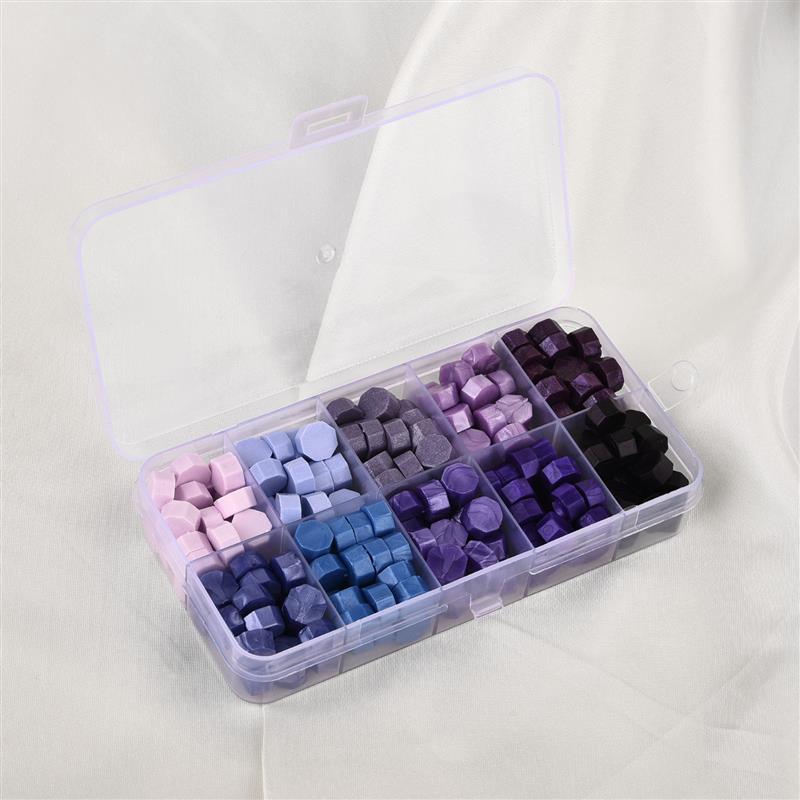 Boxed Lacquer Sealing Wax Ancient Octagonal Paint Sealing Wax Box Set Stamp Beads DIY Craft Invitation Envelope Wedding Wax Seal