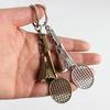 1/12Pcs Badminton Keychain Three-dimensional Pendant Decorations Mini Key Rings Ornaments Home Storage