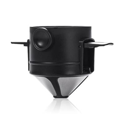 ABS+Stainless Steel Pour Over Coffee Filter - Reusable Single Layer Mesh for Manual Brewing Easy To Clean Camping Coffee Filter