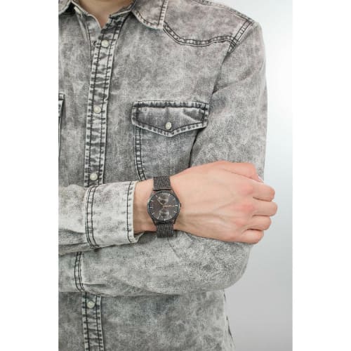 Skagen Men's HOLST Multifunction Watch, Gray, Gray Dial, Gray Mesh Bracelet, SKW6180