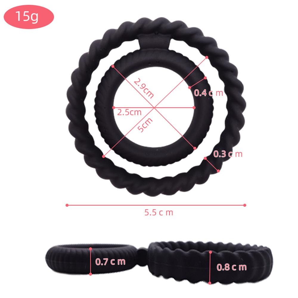 Man Lock Ejaculation Penis Erection Rings Delaying Ejaculation Cock Rubber Rings Penis Enlargement Sex Toys for Male Sex Rings