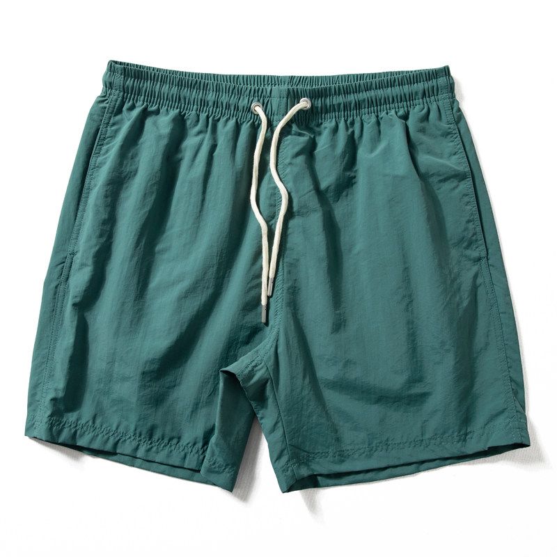 Lightweight Quick-Drying Breathable Trendy Waterproof Men Shorts Olive Green XL