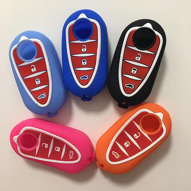 Flip Auto Key Cover for Alfa Romeo Mito Giulietta 159 Gta Silica Gel Key Case Remote Control Cover for Alarm Accessories for Car