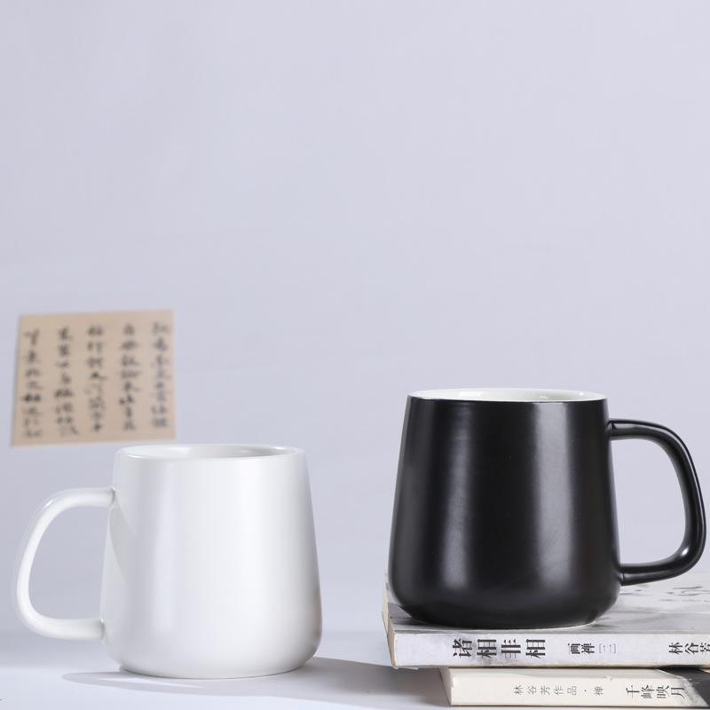 Couple Ceramic Mug with Lid Spoon Coffee Cup Office Water Cup