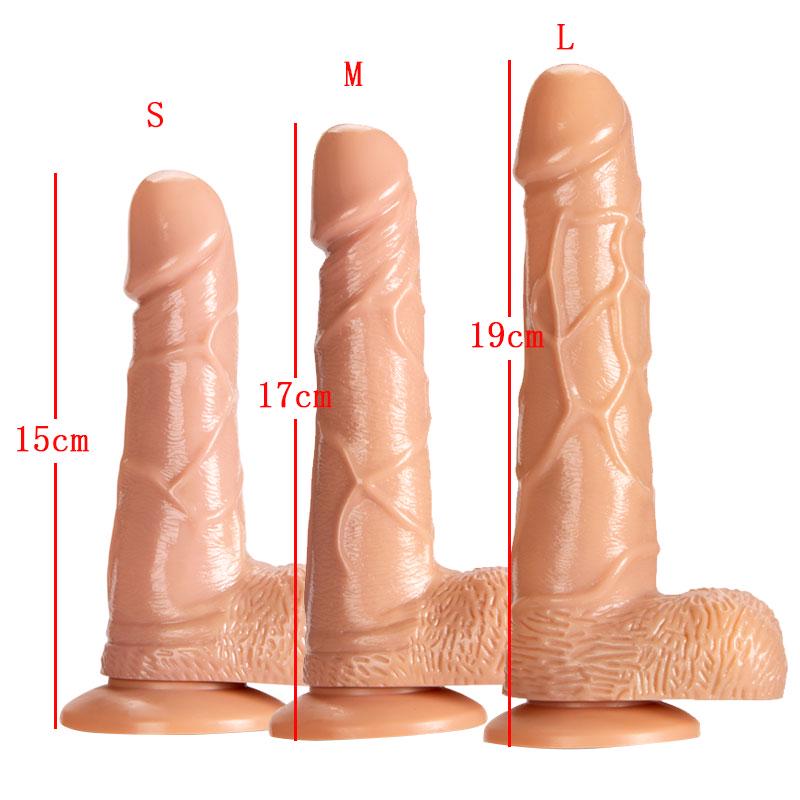 Silna przyssawka Realistyczne Dildo dla kobiet Masaż pochwy Penis Seksowne zabawki Kobieca masturbacja