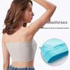 Plus-Size Wireless Double-Layer Bandeau Camisole with Removable Pads