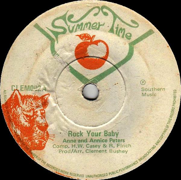 7-дюймовая пластинка ANNE ANNICE PETERS Rock Your Baby CLEM002 Summertime UK Reggae Ska Dub Б/у
